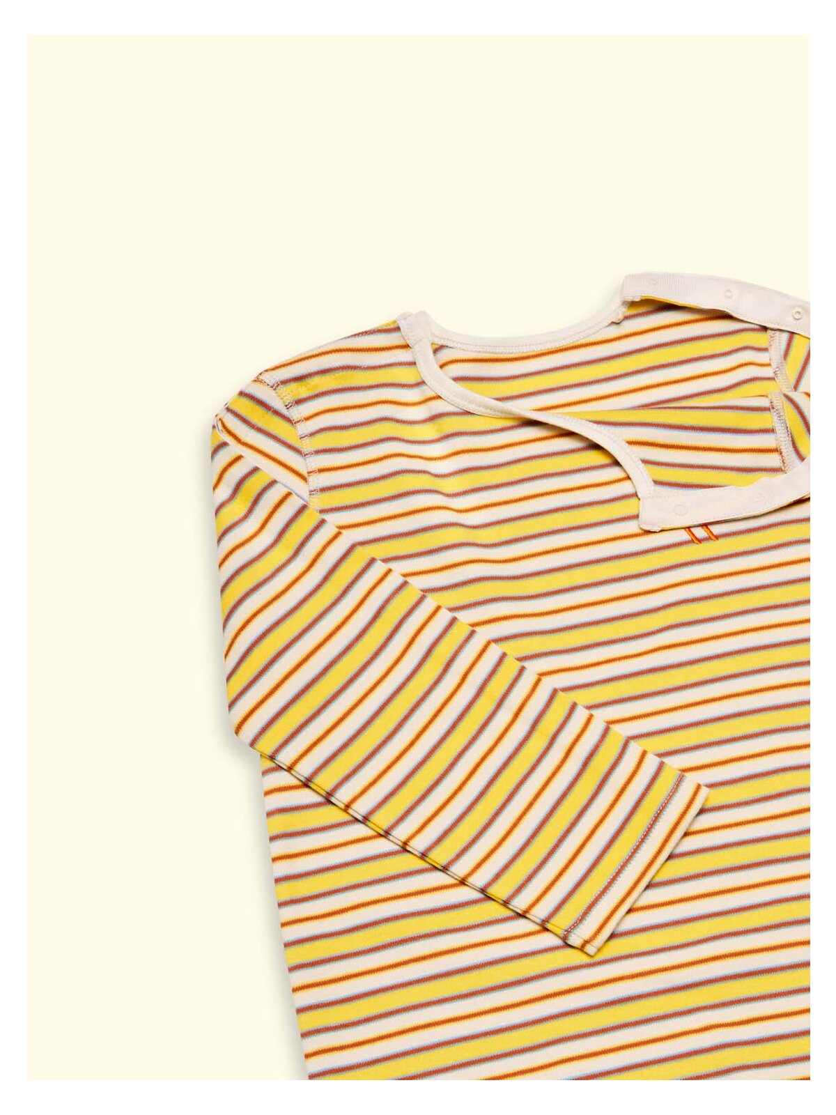 Wombly Karl Langarmshirt gelbgestreift