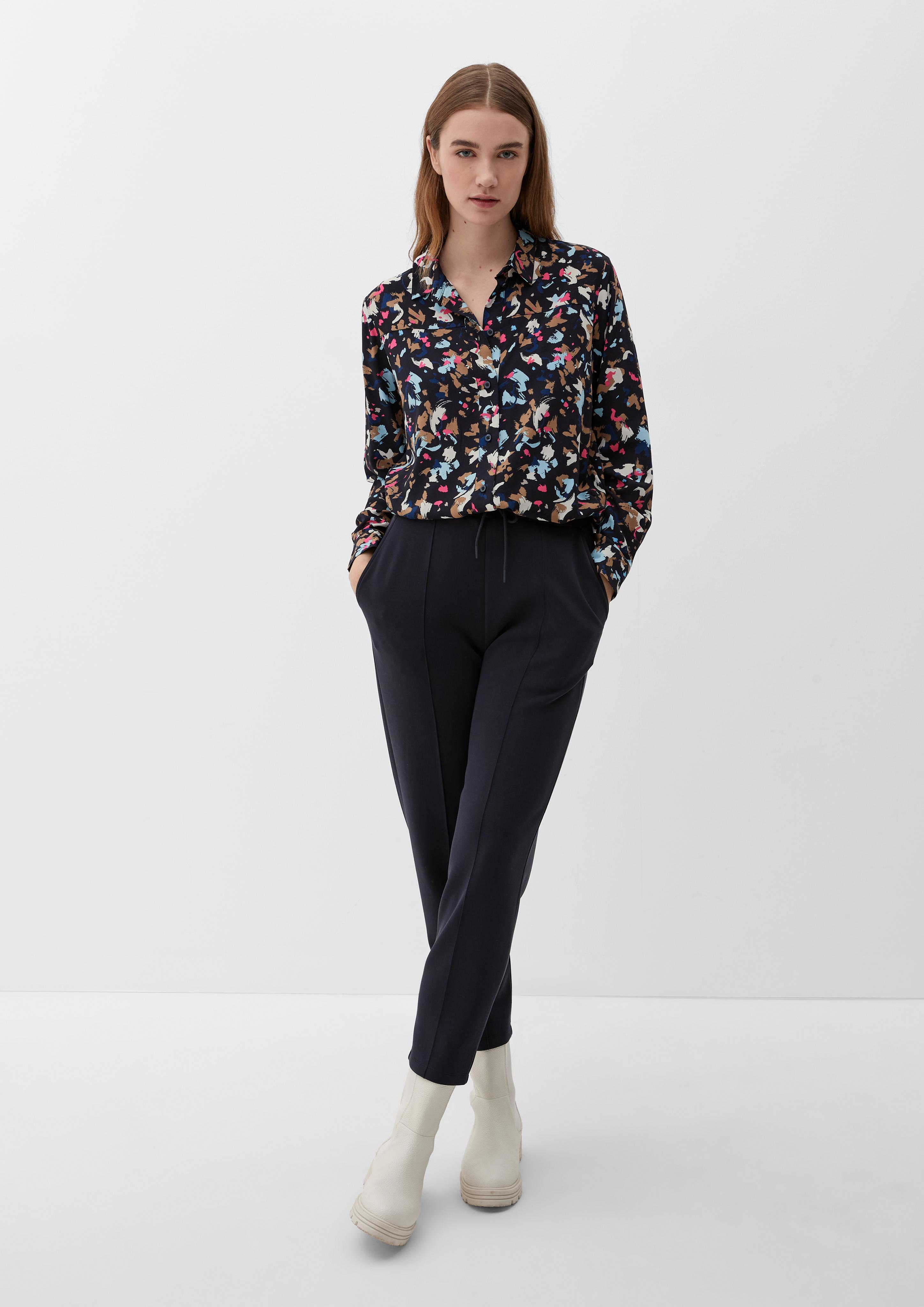 Viskosebluse mit Allover-Print  2124882-59A0