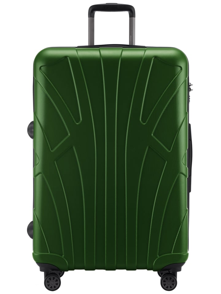 suitline Großer Reisekoffer erweiterbar XL Koffer 4 Rollen TSA 110 L in Grün günstig kaufen L