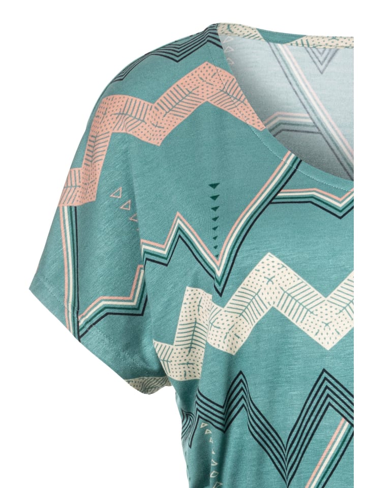 LASCANA Sleepshirt in khaki-allover günstig kaufen