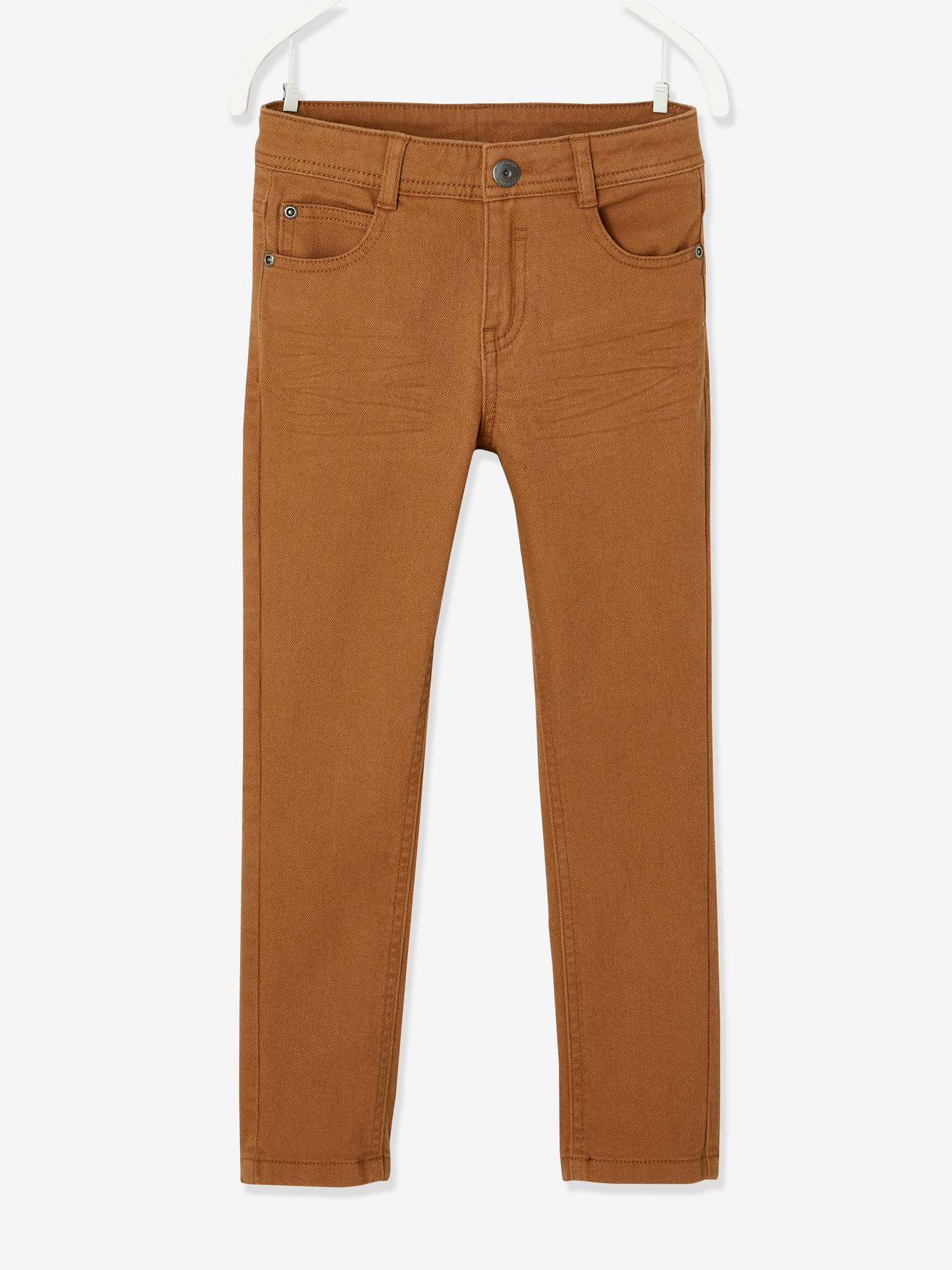 Vertbaudet Jungen Slim-Fit-Hose, Hüftweite COMFORT Oeko-Tex - beige