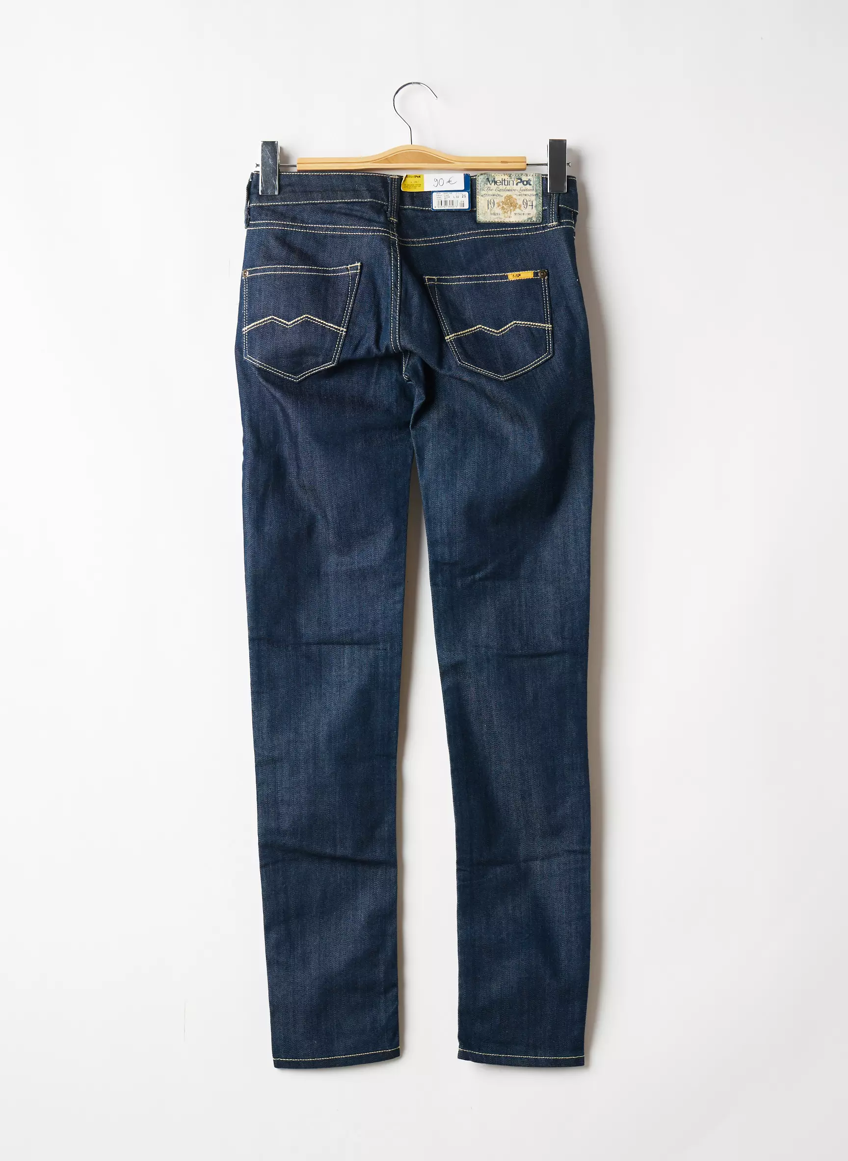 Meltin Pot Jeans Coupe Slim Femme couleur bleu