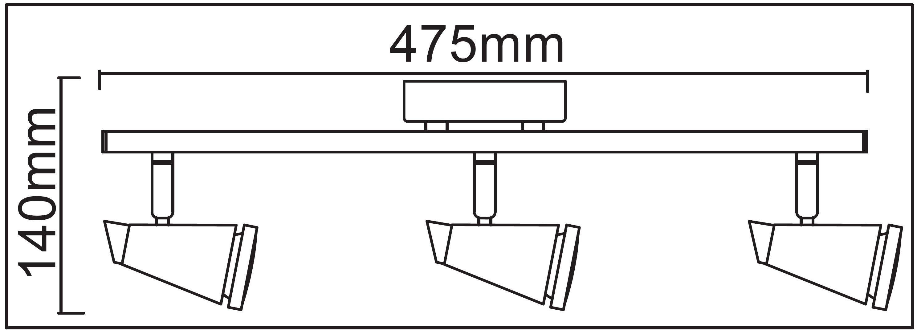 TRANGO LED Deckenleuchte, 3-flammig 1009-32 LED Badleuchte IP44 *WET* Bad Deckenleuchte in Nickel matt & Chrom, Flurlampe, WC Lampe, Deckenlampe, Deckenstrahler, inklusive 3x 5 W GU10 LED Leuchtmittel Spots schwenkbar