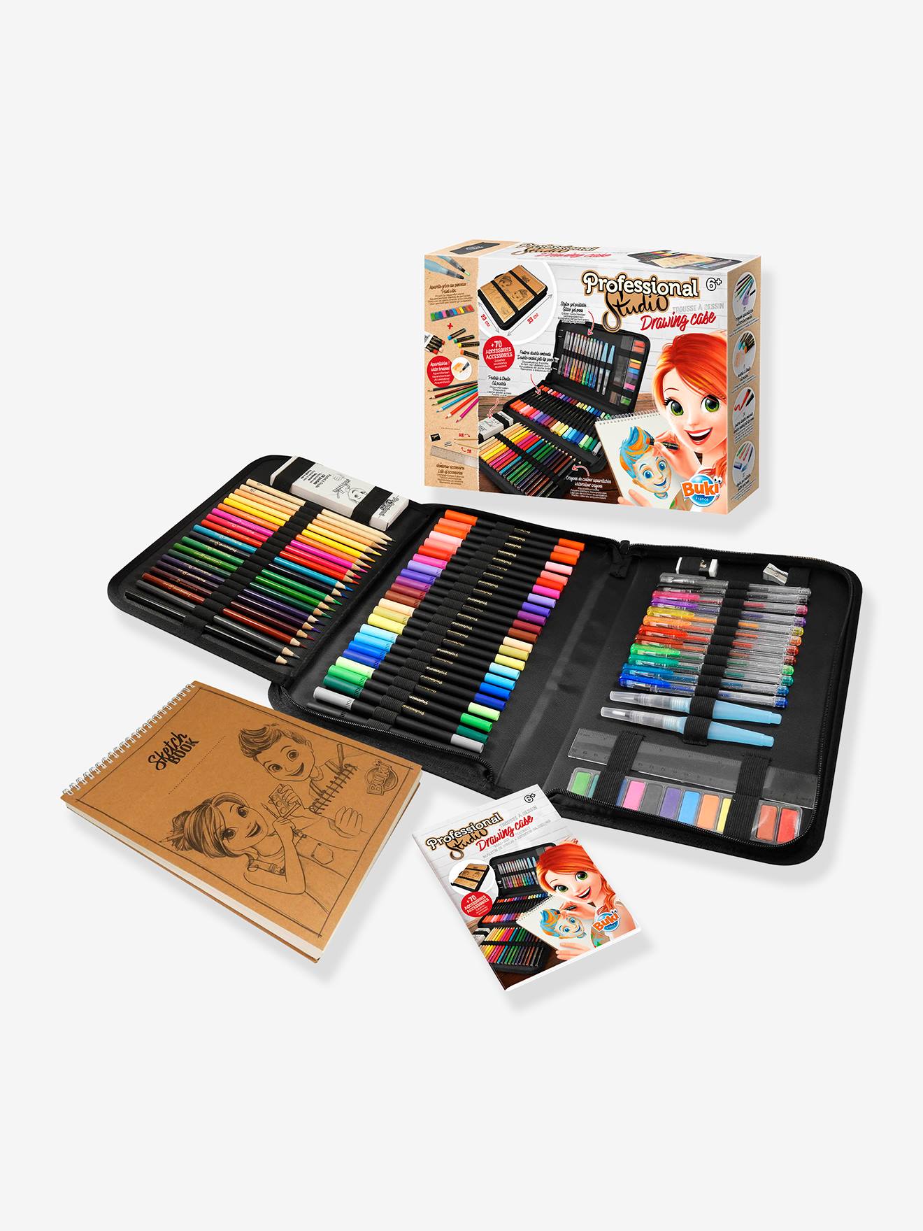 Buki Kinder Mal-Set mit Etui Professional Studio BUKI - mehrfarbig