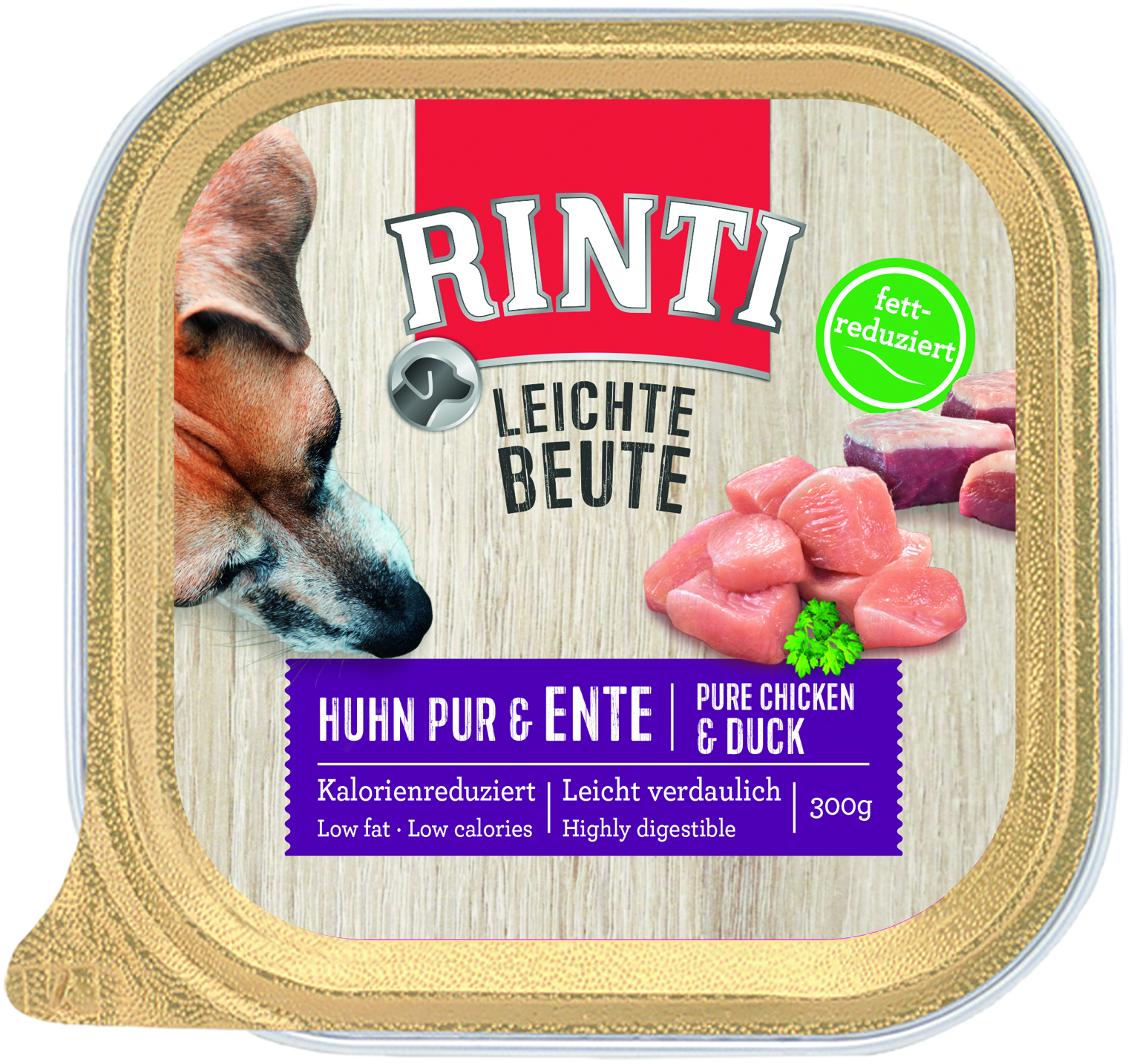 RINTI Hundenassfutter RINTI Leichte Beute 9x300g Huhn & Ente