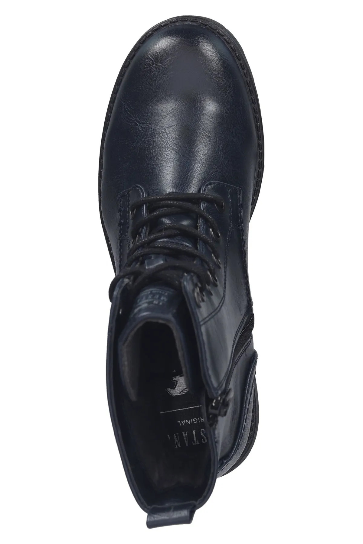 Mustang  Stiefelette - Dunkelblau - Blockabsatz
