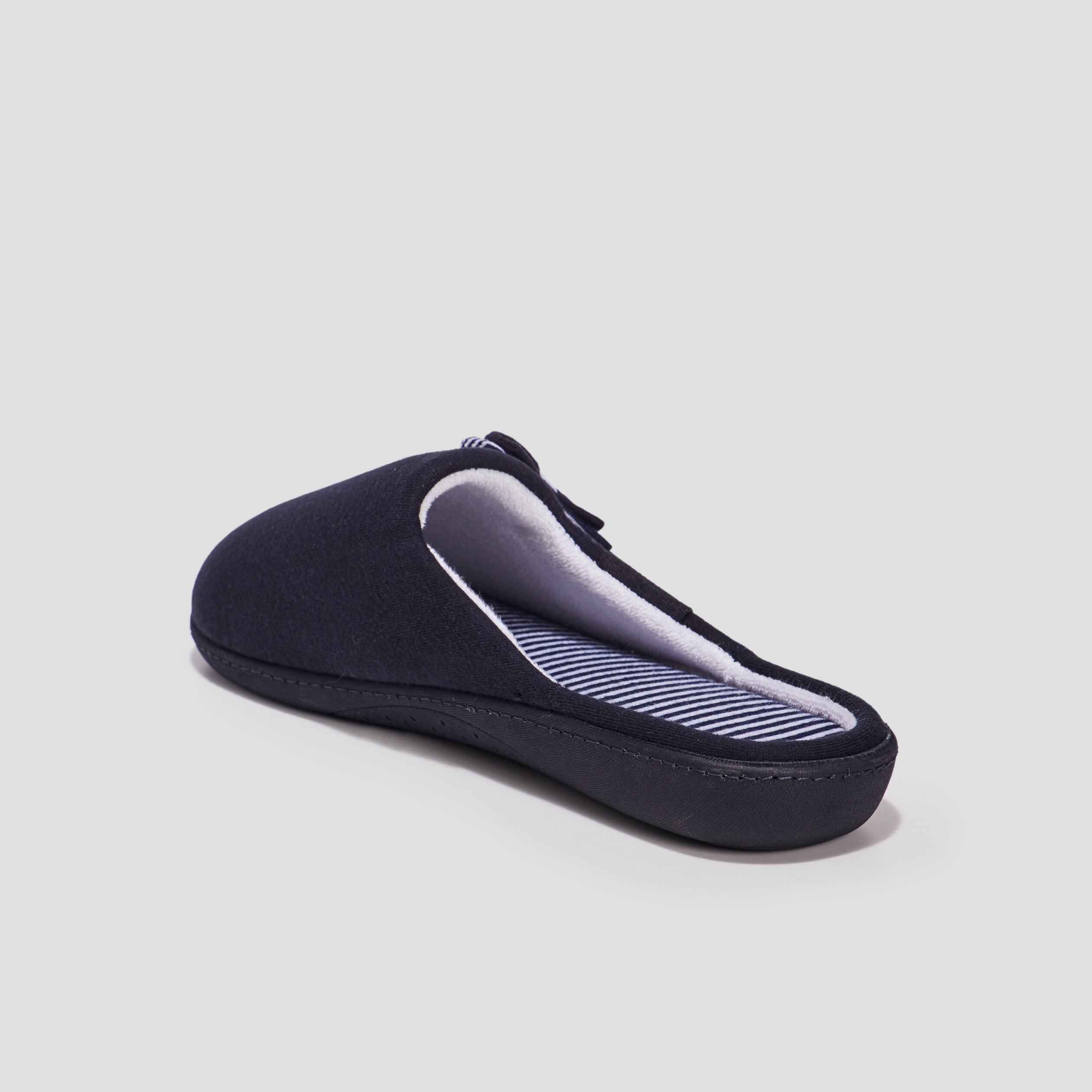 Chaussons mules Isotoner bleu marine femme | La Halle