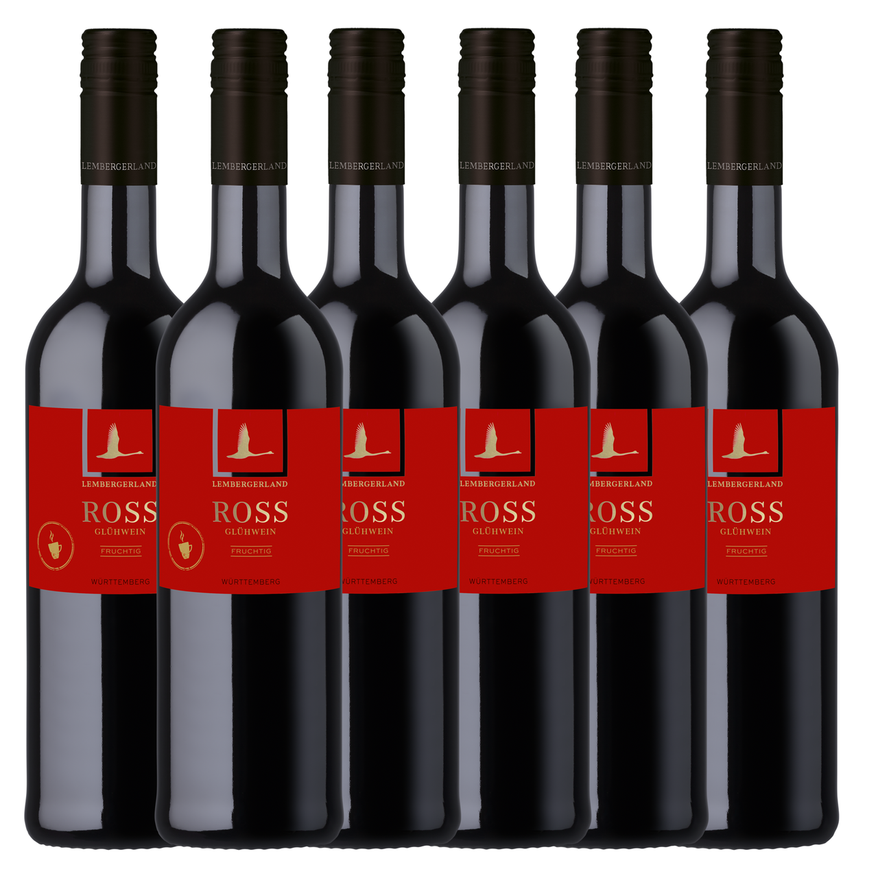 Württembergische WZG Lembergerland ROSS Glühwein rot 6er Karton