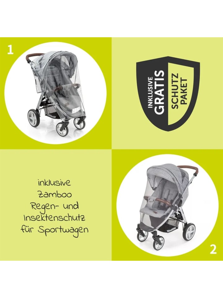 Hauck Buggy & Sportwagen UpTown Black (mit Liegefunktion in grau günstig kaufen onesize