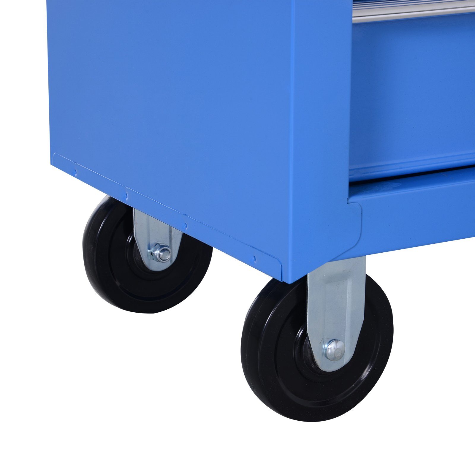 HOMCOM Werkstattwagen Werkzeugwagen, max. Traglast:100 kg, (Set, 1-tlg., Werkzeugwagen), Rollwagen Werkzeugkasten mit Rollen, Blau