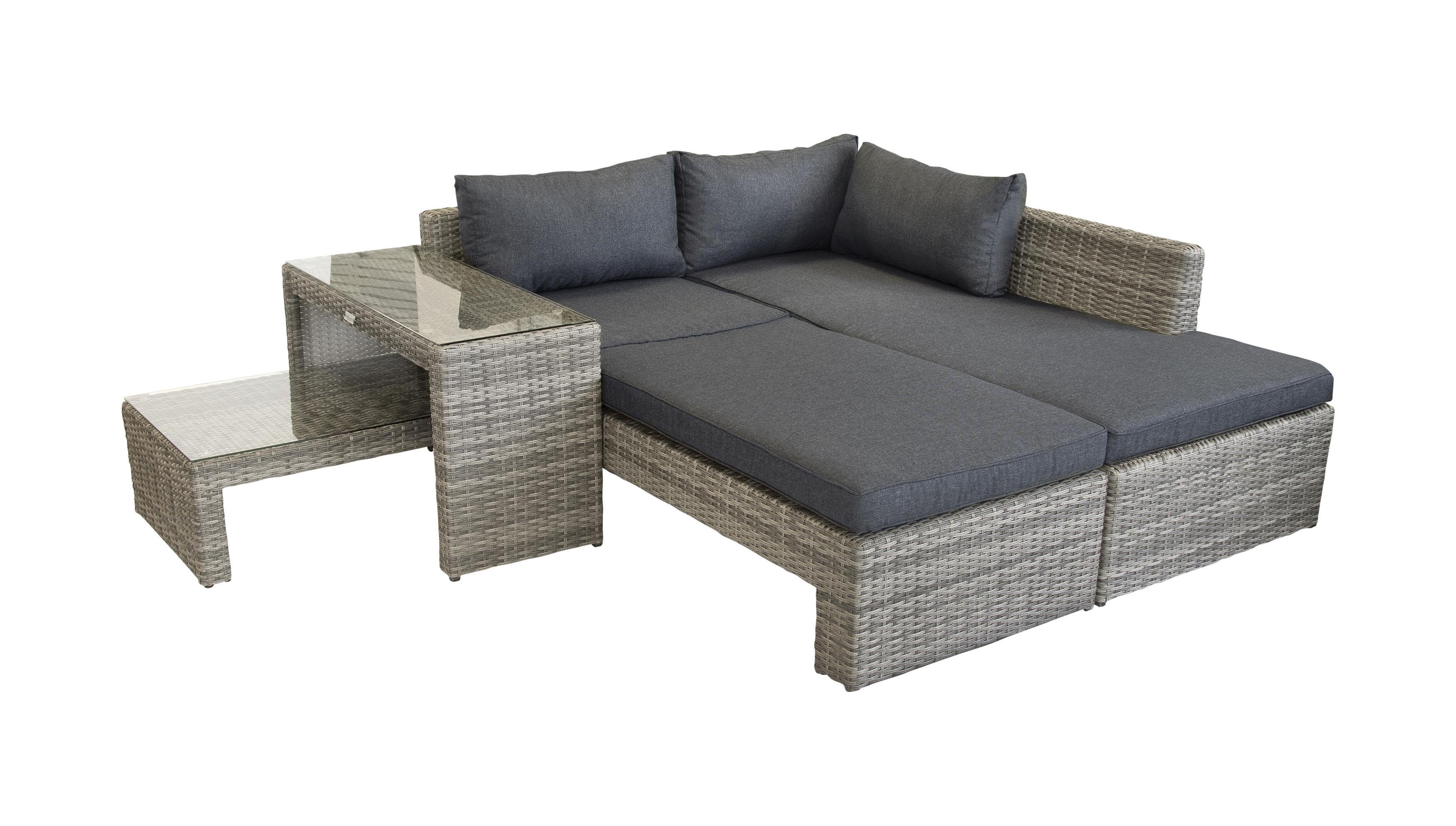 bellavista - Home&Garden® Gartenlounge-Set Multifunktionslounge Maximum braun, (Set, 8-tlg)