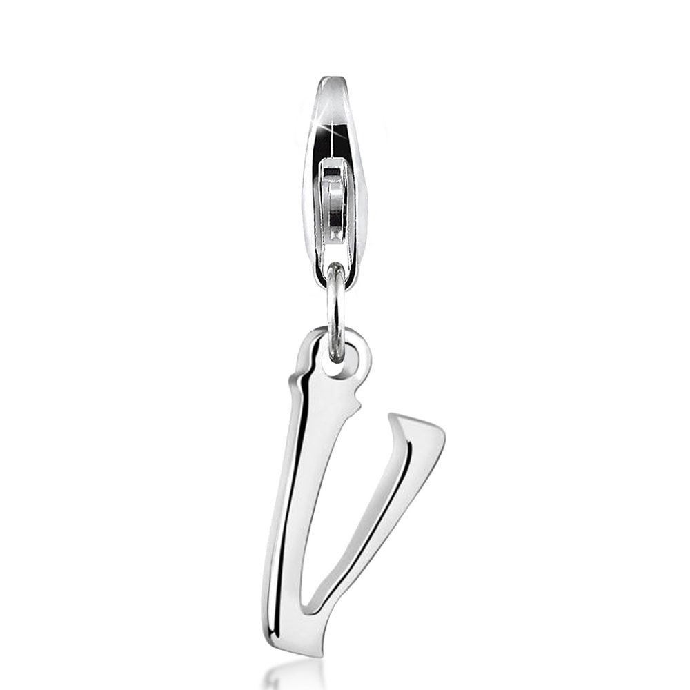 Nenalina Nenalina Amulette Pendentif Charm Lettre en argent sterling 925 pour tous les s p Pendentif