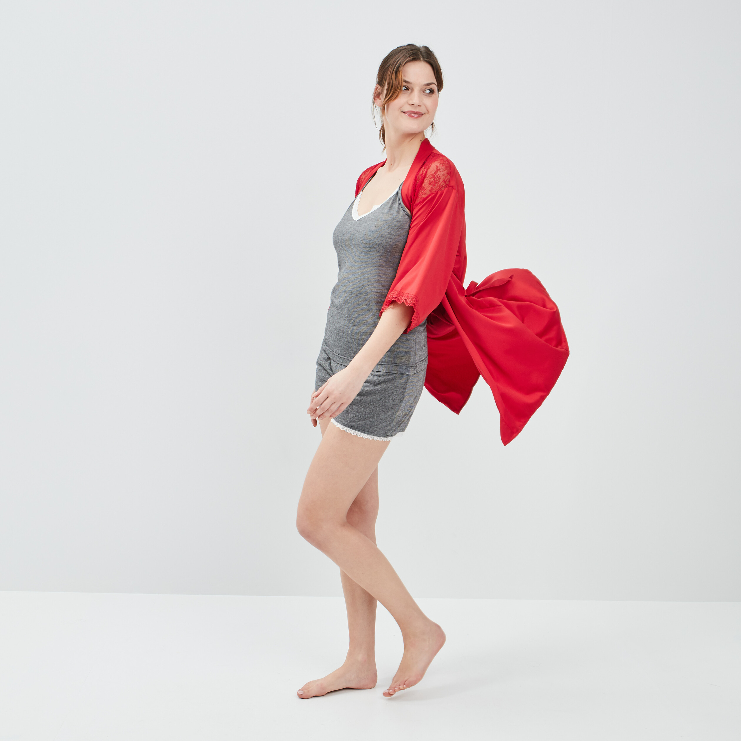Haut de pyjama noir femme | La Halle