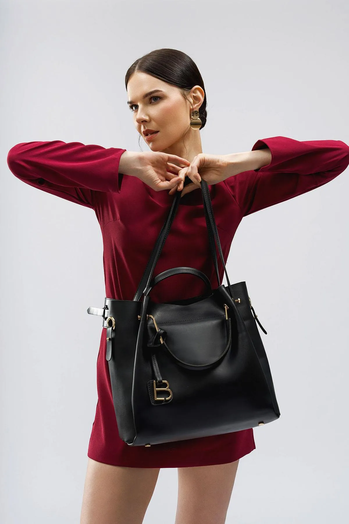 Lucky Bees  Damen Hand- und Schultertasche mit Innengeldbörse