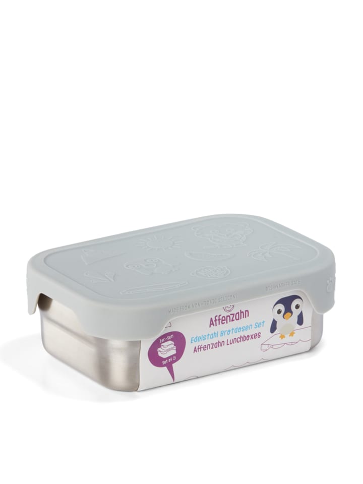 Affenzahn Affenzahn Edelstahl Brotdosen-Set grau Koala günstig kaufen onesize