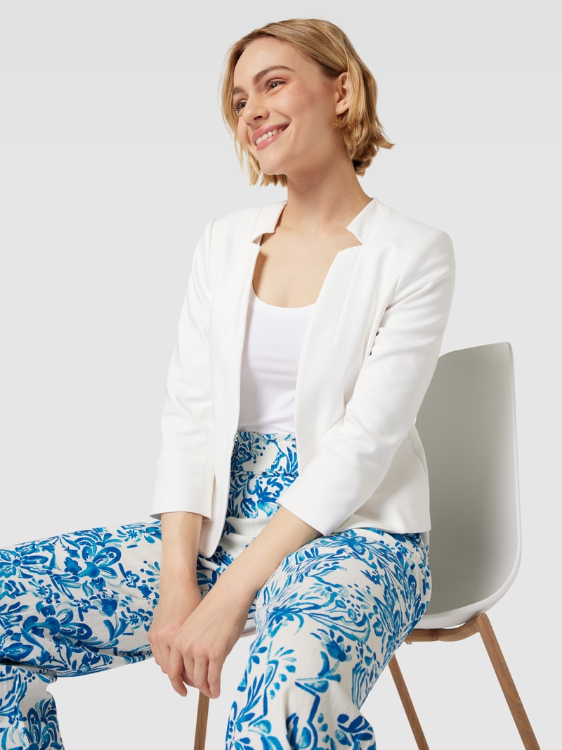 Blazer mit Eingrifftaschen in weiß