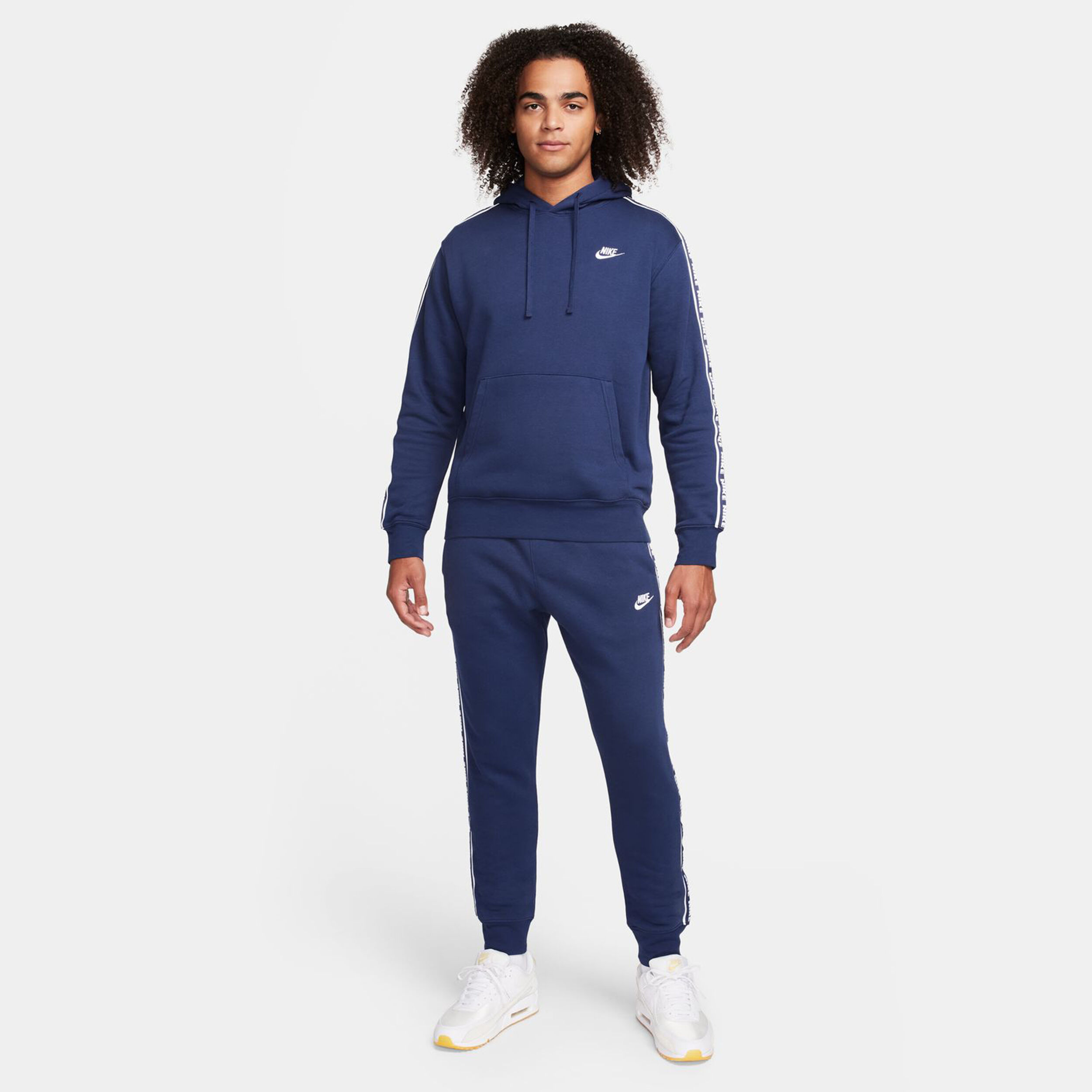 Club Fleece GX Trainingsanzug Herren - Dunkelblau, Weiß