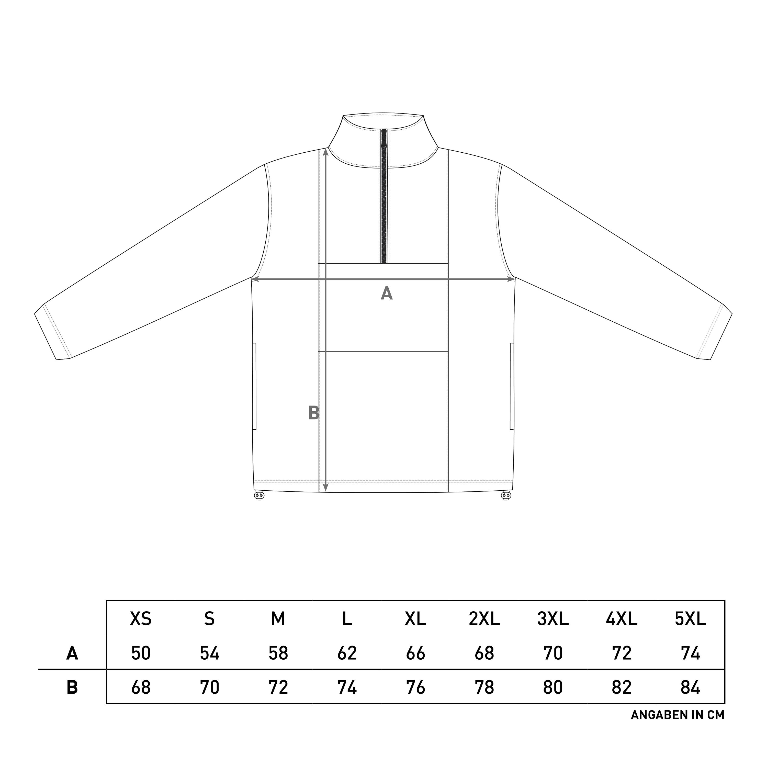 Windjacke HALF ZIP Streifen schwarz-gelb