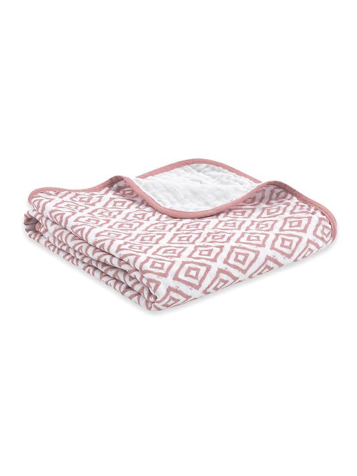 Emma&Noah Kuscheldecke in Weiß/ Rosa - (L)95 x (B)75 cm günstig kaufen 75x95 cm