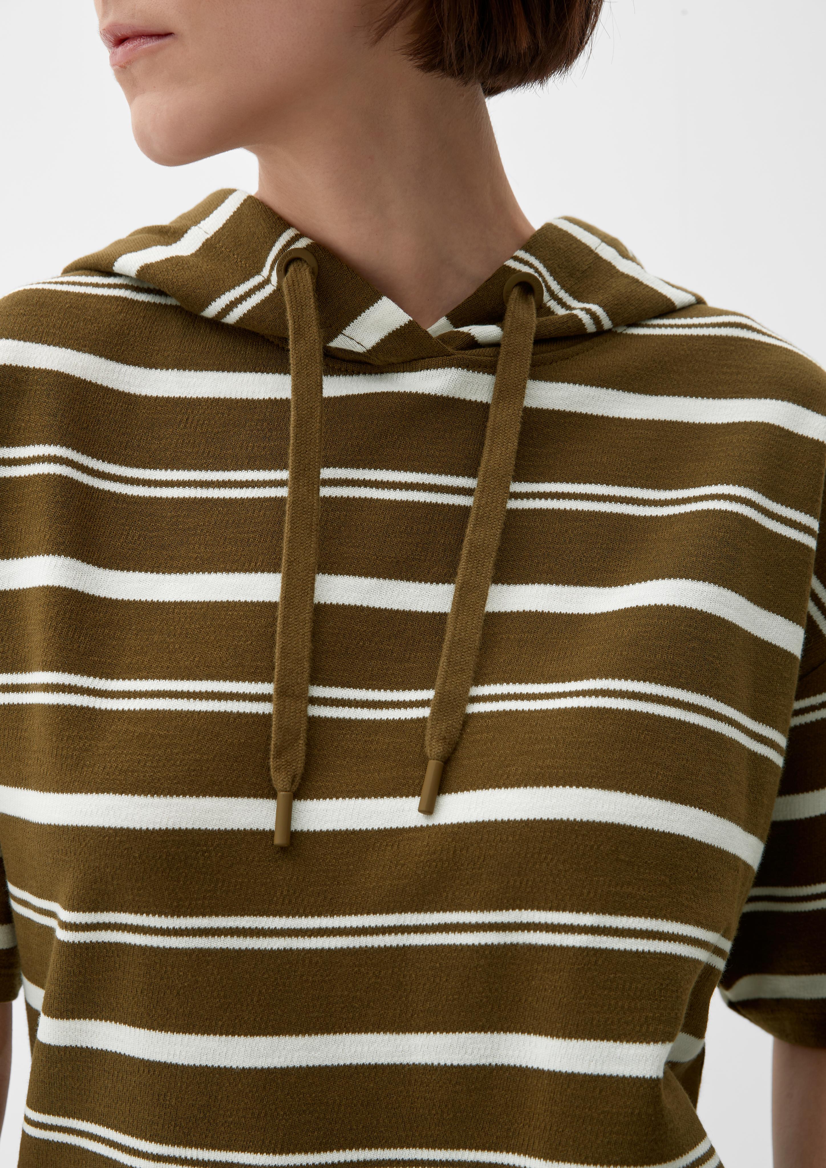 Streifenshirt mit Kapuze  2130042-77H3