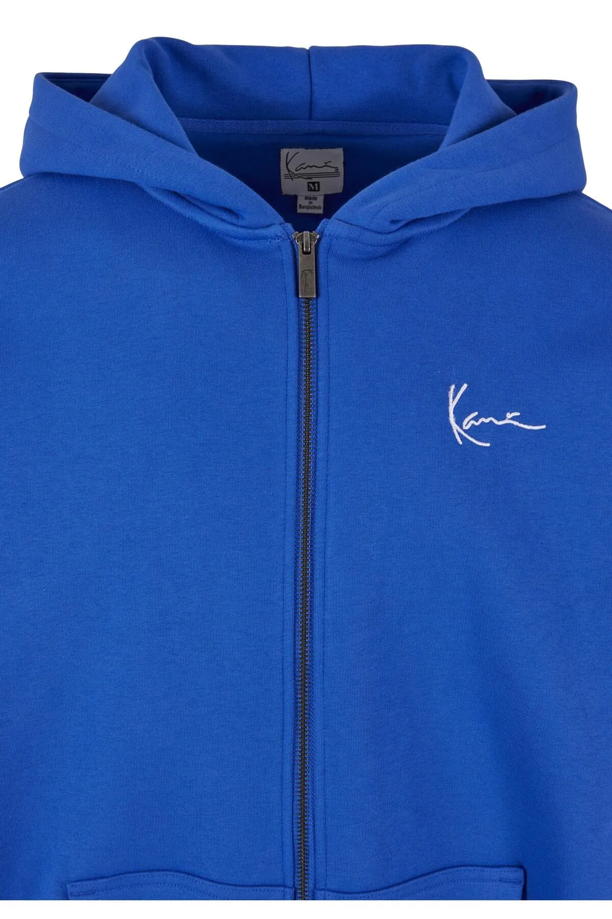 KARL KANI  Unisex KM-ZH011-091-02 KK Chest Signature Essential Zip Hoodie blau