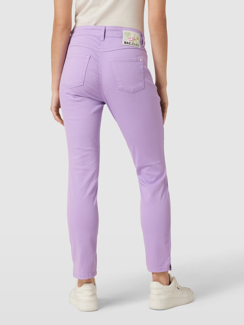 Jeans mit Label-Patch Modell 'DREAM SUMMER' in lavendel