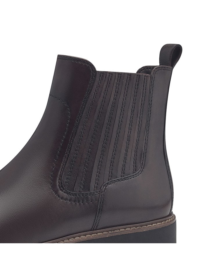 Tamaris Leder-Boots in Braun günstig kaufen