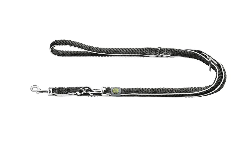 Hunter Verstellbare Führleine Hilo anthrazit 25 mm / 200 cm
