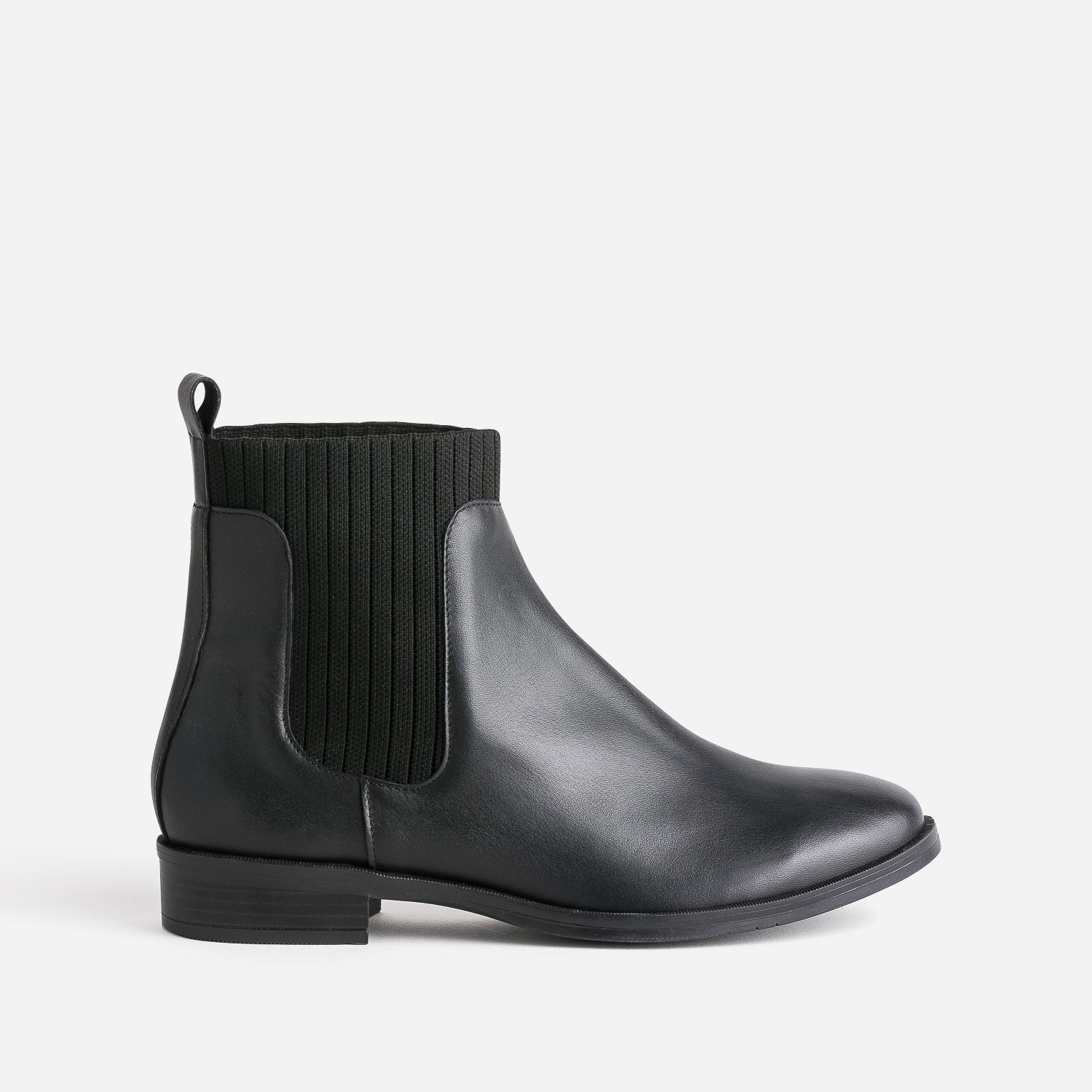 Chelsea boots ERAM FLEX noir en cuir