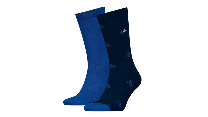SCOTCH & SODA Herren Socken Ampersand Classic 2er Pack navy