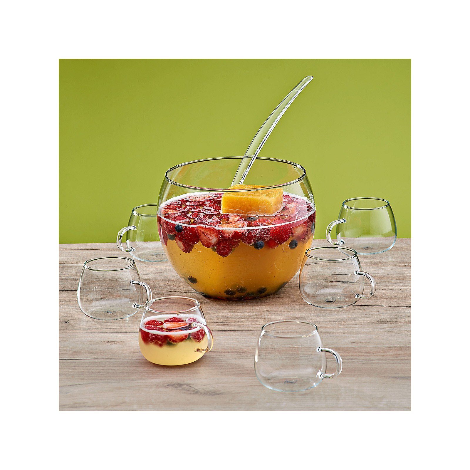 kela Bowle-Set Juntos, Feuerzangenbowle-Set 15-tlg inkl. Brenner & 3mal Sicherheitsbrennpaste