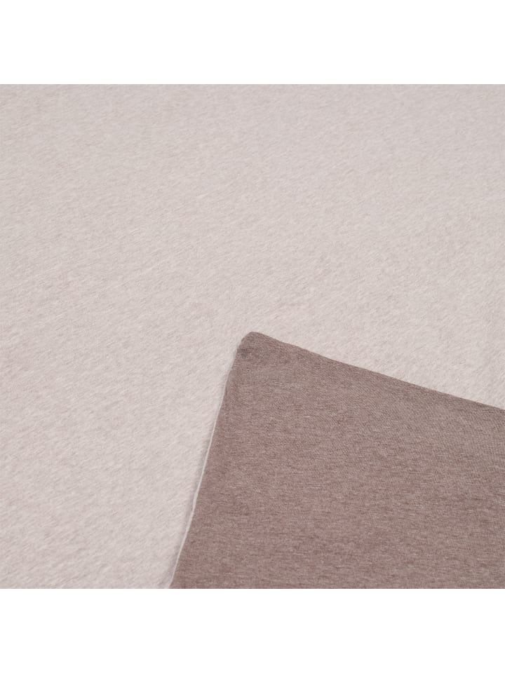 Sansibar Bettwäsche Jersey Melange in Taupe günstig kaufen