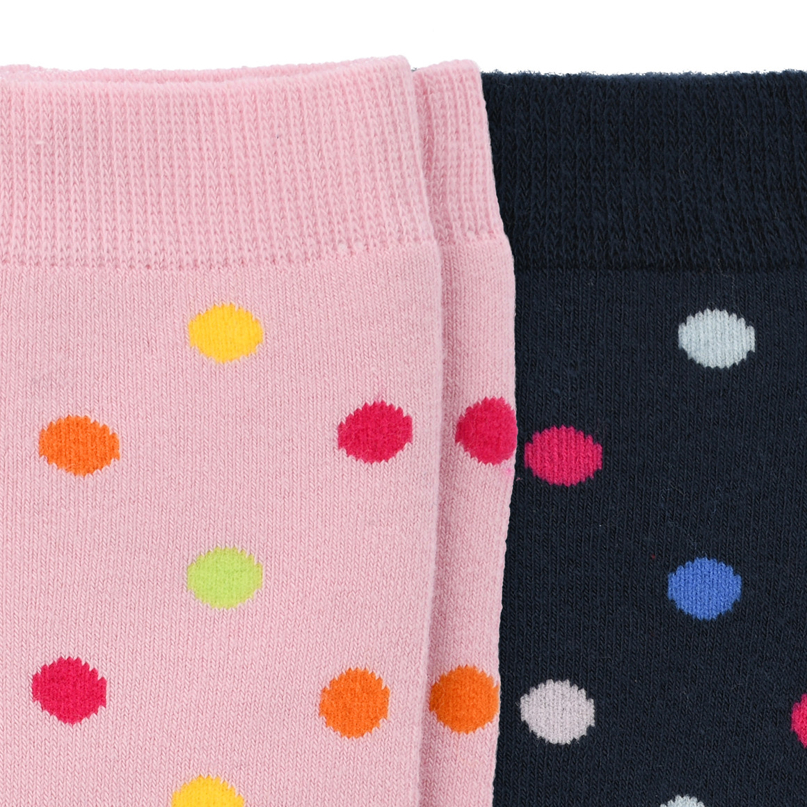 2 Paar Mädchen Stoppersocken mit Punkten