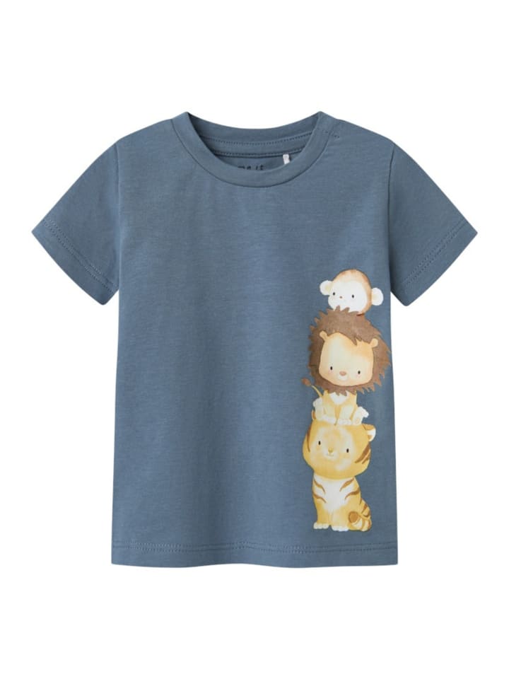 name it Baby T-Shirt in Blau günstig kaufen