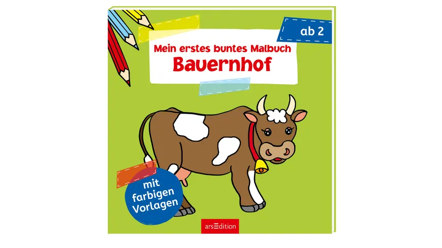 Buch - Ars edition - Mein erstes buntes Malbuch - Bauernhof
