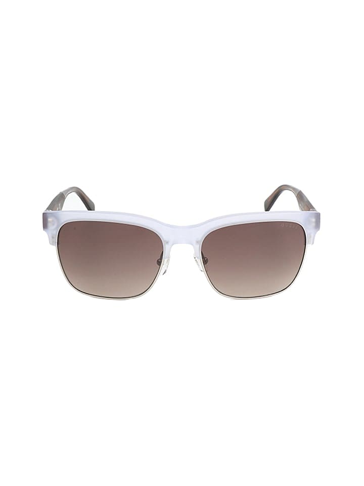 Guess Herren-Sonnenbrille in Weiß/ Braun günstig kaufen 58
