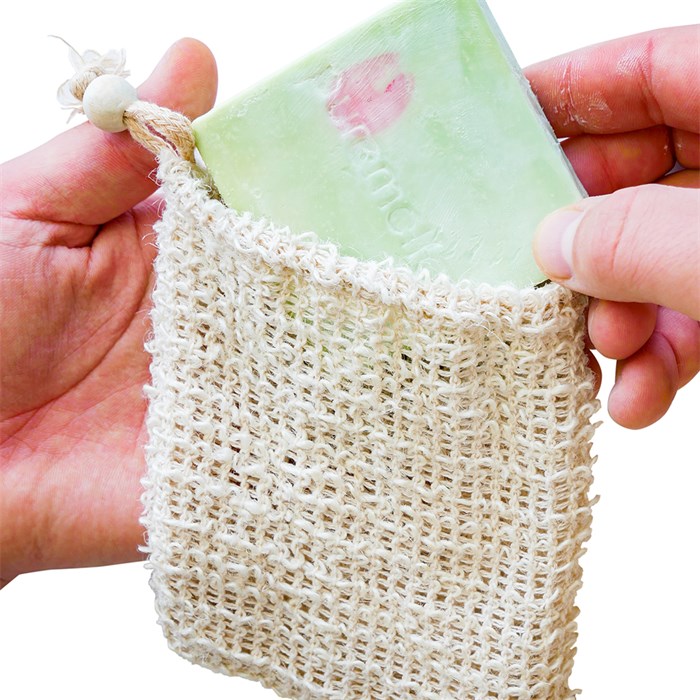 Jutesäckchen für Naturseifen mit Kordel