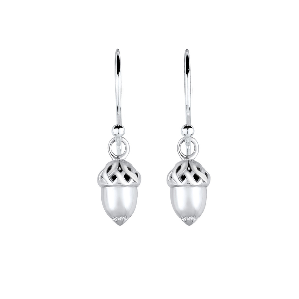 Elli Elli Boucles d'Oreilles Haselnuss Tracht 925 Sterling Silber Boucles d'oreilles
