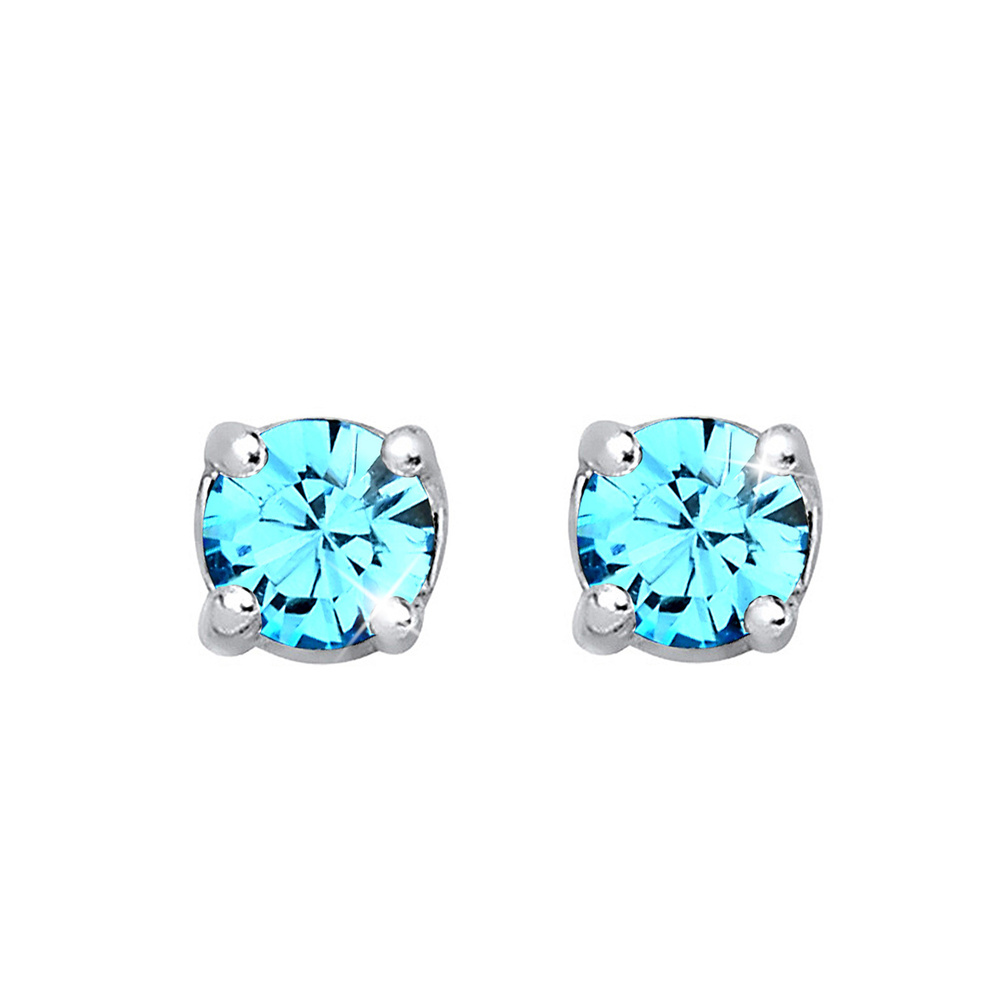 Elli Elli Boucles d'Oreilles Base Boucles d'oreilles Femme - (925/1000) Argent Cristal Boucles d'oreilles