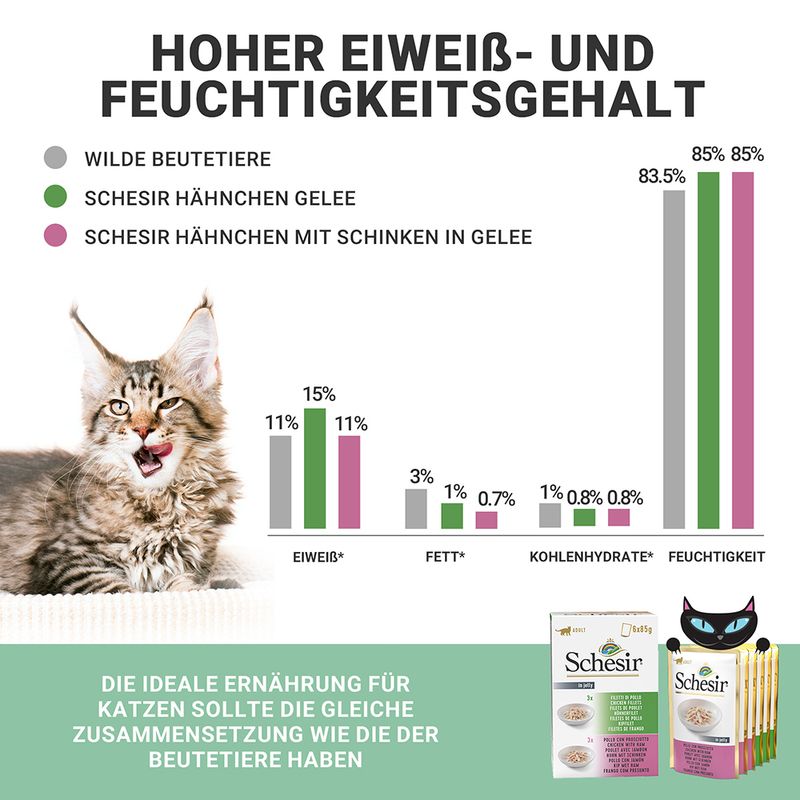 Sparpaket Schesir Jelly Pouch 24 x 85 g zu TOP-Preisen | bitiba %