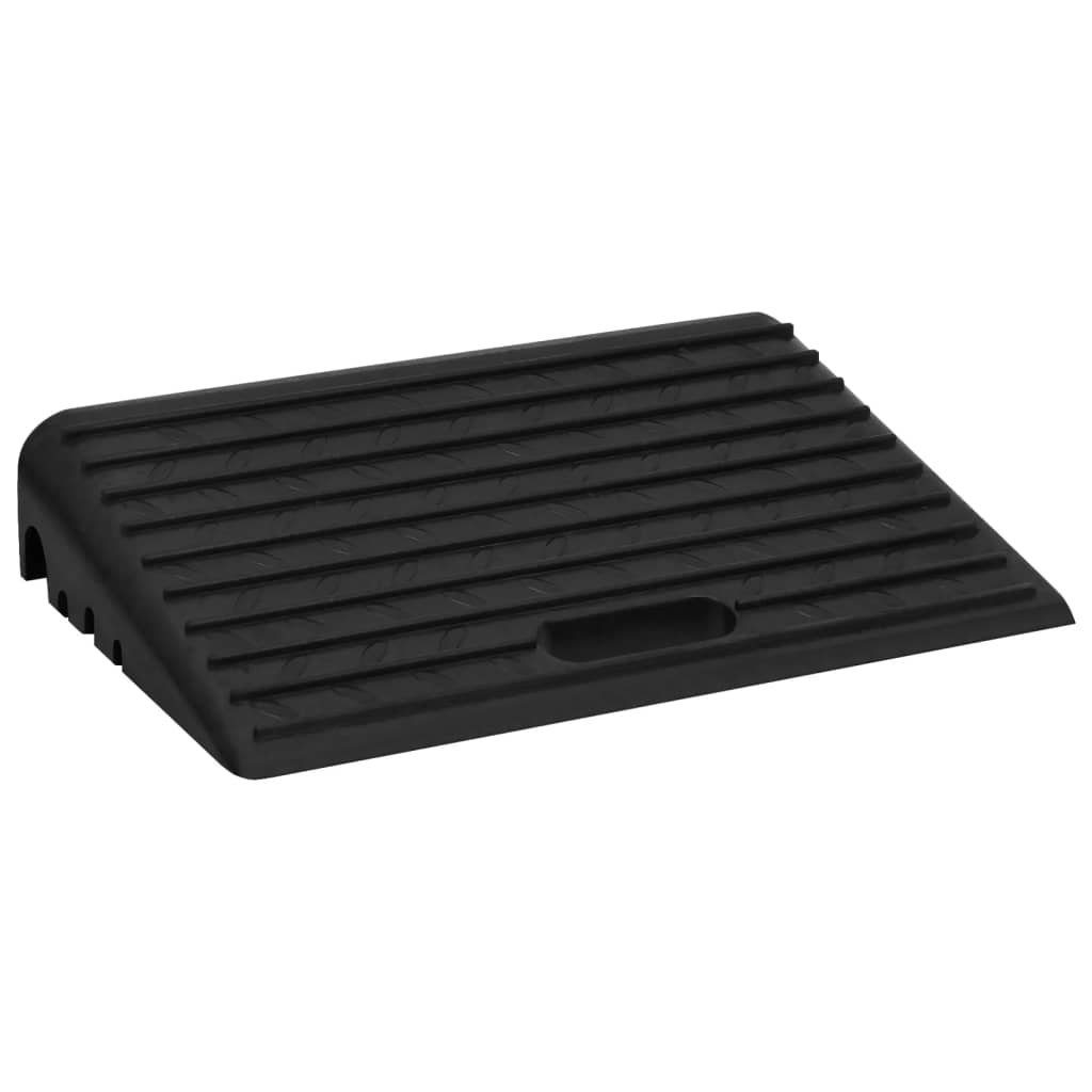 vidaXL Verkehrsschild Bordsteinrampen 2 Stk. 50x30x11 cm Gummi, (1 St)