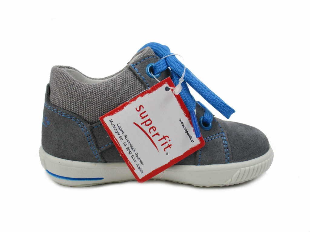 SUPERFIT Halbschuhe grau Moppy   Lauflernstiefel KF