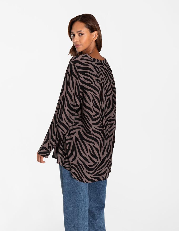 Bluse - Animal-Muster