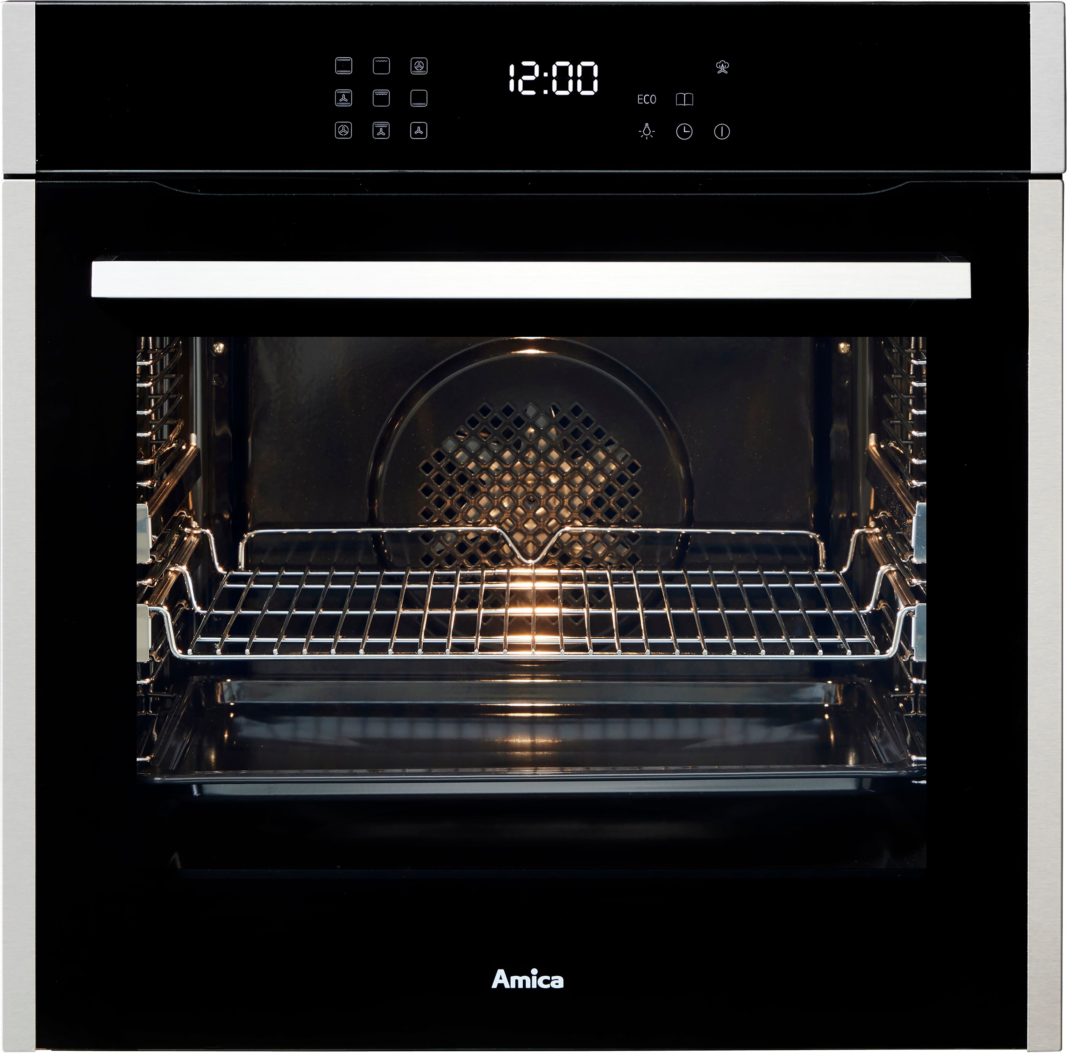 Amica Einbaubackofen EBX 944 700 E, mit 2-fach-Teleskopauszug, Steam Clean