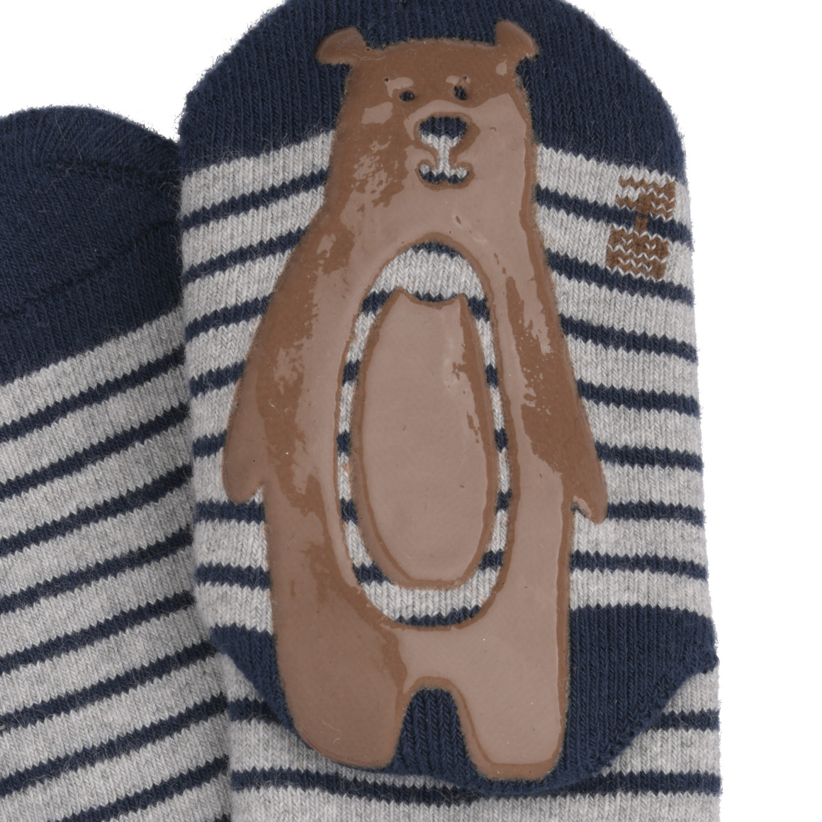 1 Paar Baby Stoppersocken im Ringel-Look