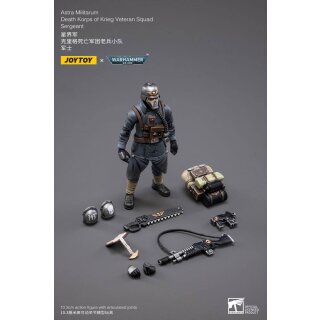 Warhammer 40k Actionfigur 1/18 Death Korps of Krieg Veteran Squad Sergeant 10 cm
