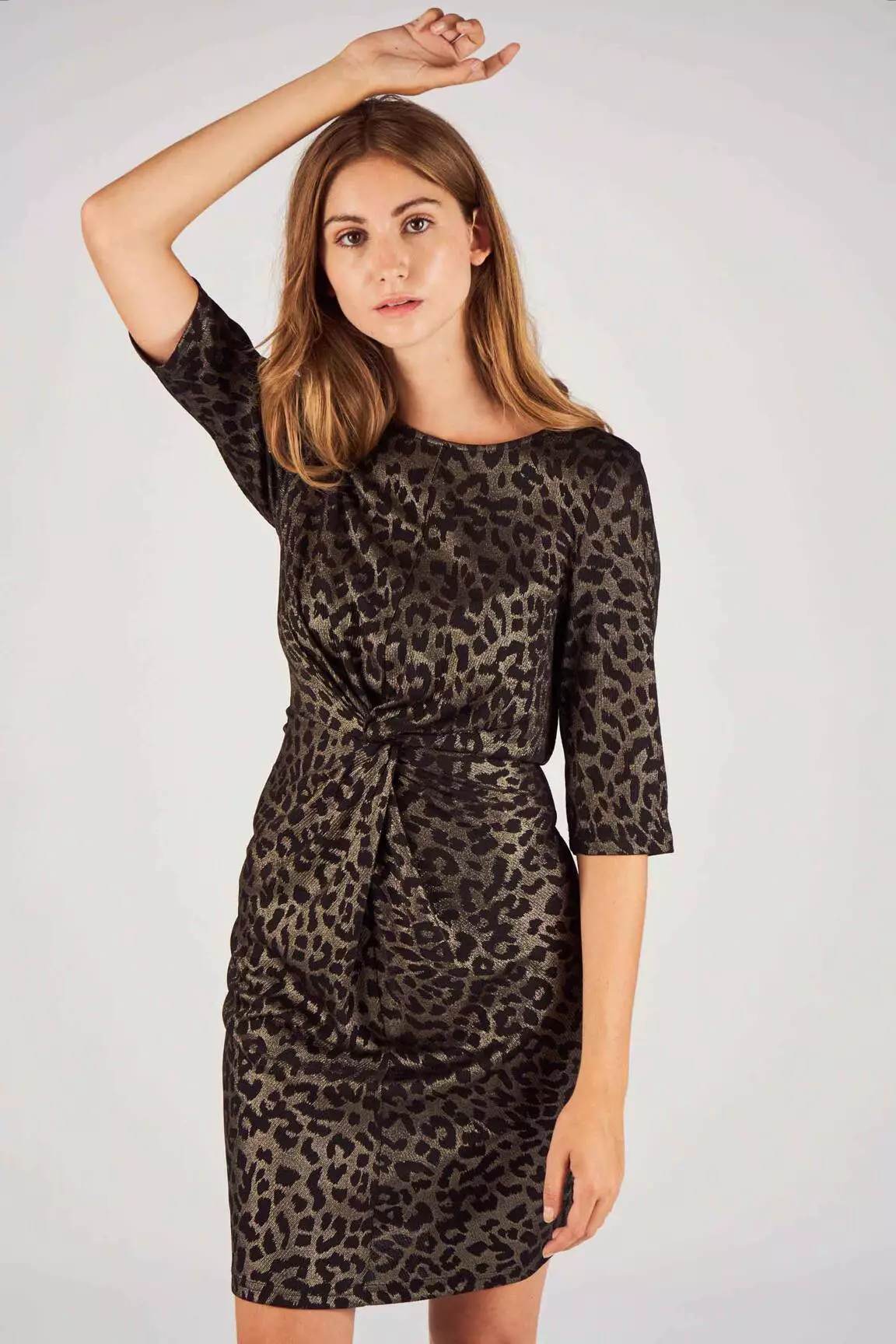 Fransa Robes Mi Longues Femme couleur noir