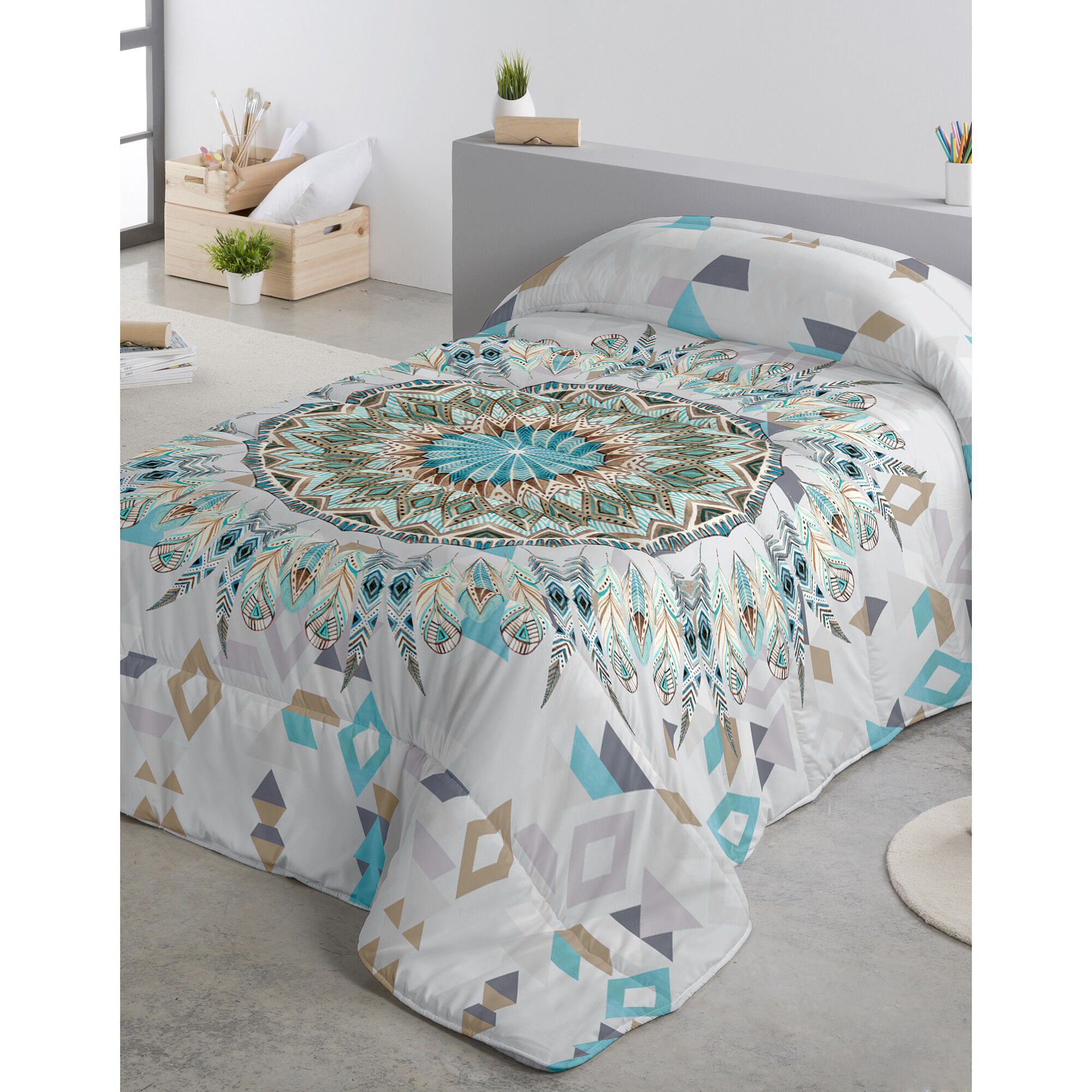 Couette microfibre imprimé Attrape-rêves 200g/m²