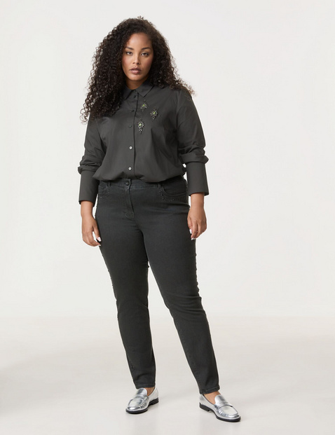5-Pocket Jeans mit Ziersteinen Betty