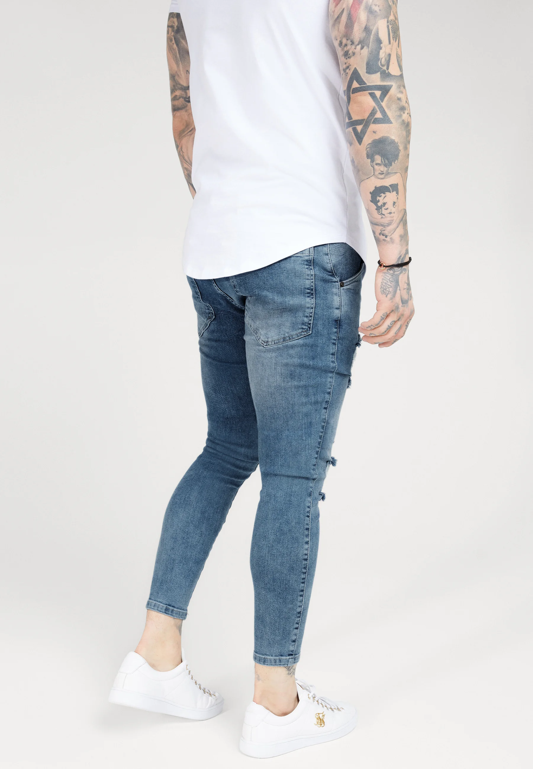 Vaqueros SIKSILK DISTRESSED SUPER Skinny Fit